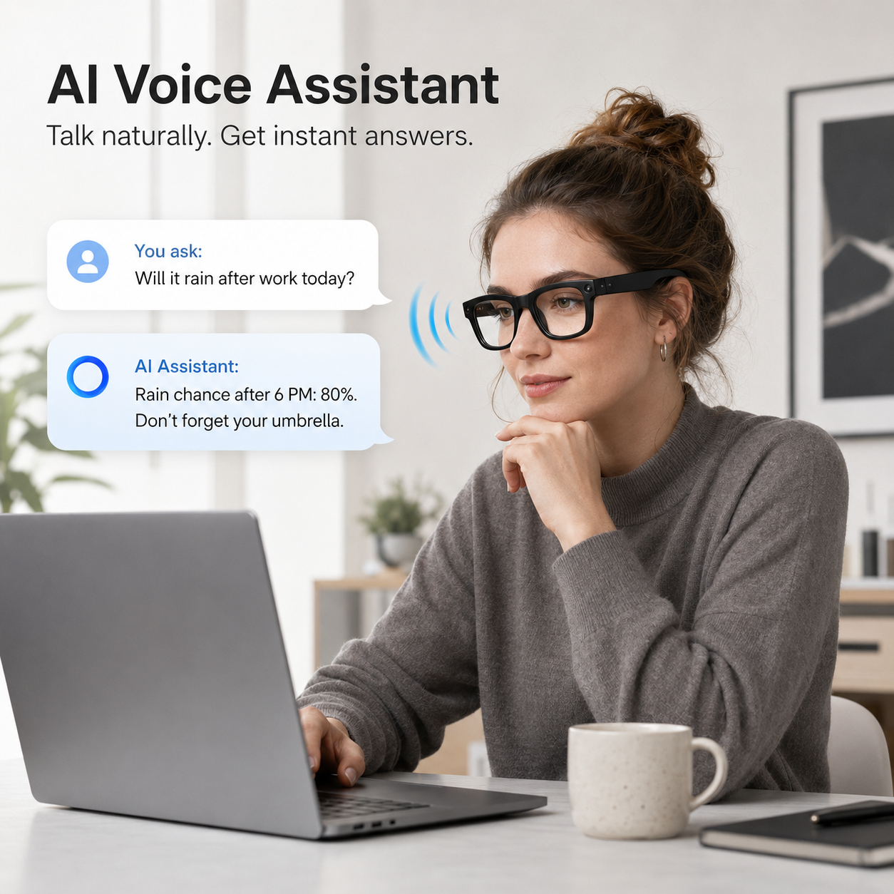 AI Camera Smart Glasses SZ-2502