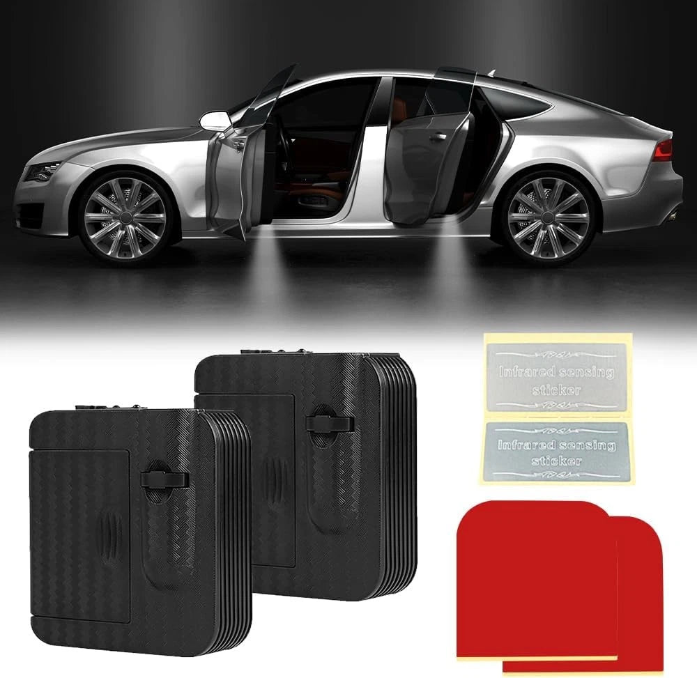 2PCS Car Door Lights Logo Projector, Color: Eagle Flag