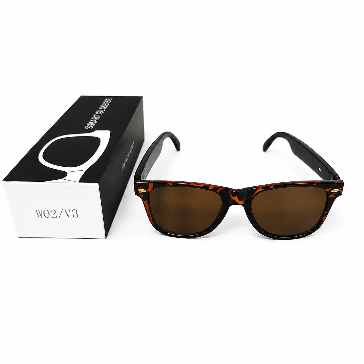 Tortoiseshell Smart Audio Sunglasses-VA3