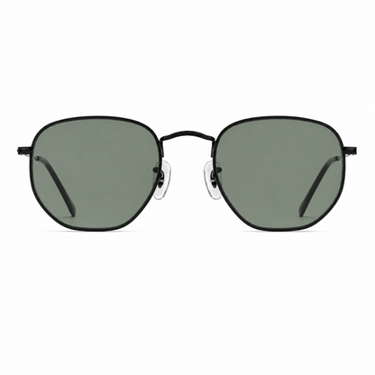 GC005 Square Aviator Sunglasses – Mineral Glass Lenses UV400 Protection