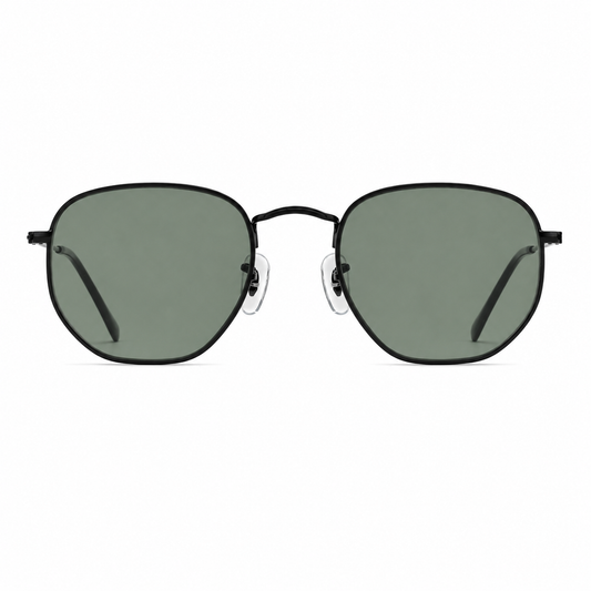 GC005 Square Aviator Sunglasses – Mineral Glass Lenses UV400 Protection