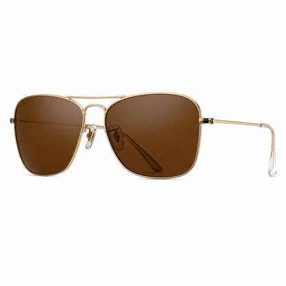 GC004 Classic Aviator Sunglasses – UV400 Mineral Glass Lenses for Everyday & Driving