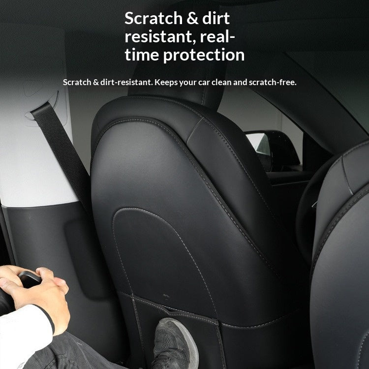 Compatible with Tesla Model Y/3 New Version Seat Kick Mats, Armrest Box and Rear Seat Protection Cover