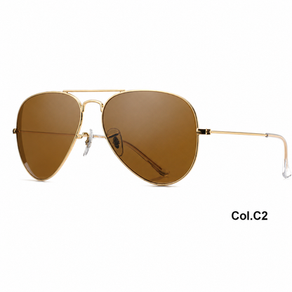 GC001 Classic Teardrop Aviator Sunglasses – Mineral Glass Lenses UV400 Protection