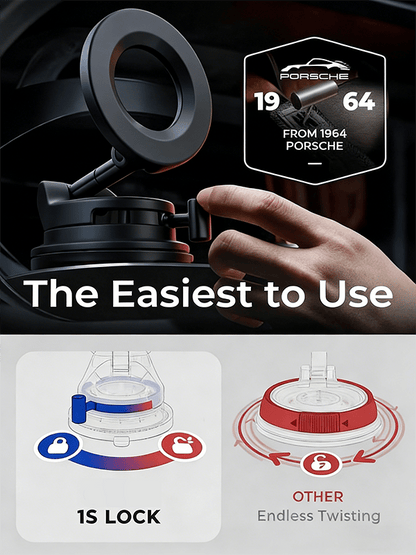 360°Vacuum Car Phone Holder