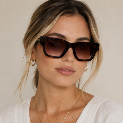 SA2601039 Bold Square Acetate Sunglasses – TAC Polarized UV400 Protection