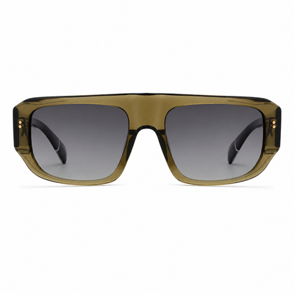 SA2601037 Modern Square Acetate Sunglasses – TAC Polarized UV400 Protection