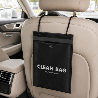 50 Count Disposable Car Trash Bags - Hanging & Stick-On Car Garbage Bags