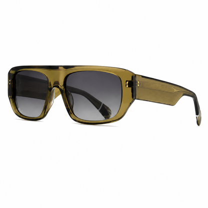 SA2601037 Modern Square Acetate Sunglasses – TAC Polarized UV400 Protection