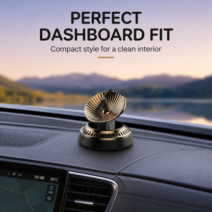 Solar-Powered Rotating Car Air Freshener Ornament