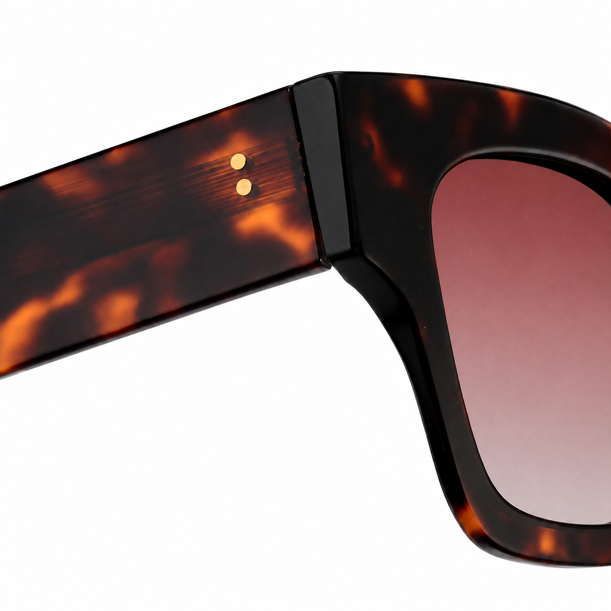 SA2601039 Bold Square Acetate Sunglasses – TAC Polarized UV400 Protection
