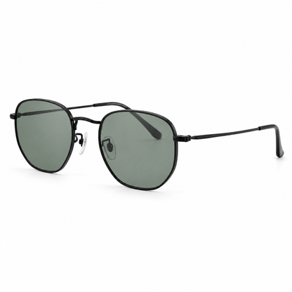 GC005 Square Aviator Sunglasses – Mineral Glass Lenses UV400 Protection