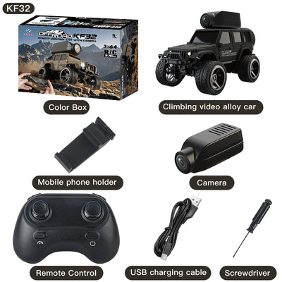 KF32 1:64 full-scale alloy remote-controlled car with camera