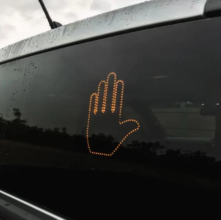 Funny LED Illuminated Gesture Hand Lamp with Remote