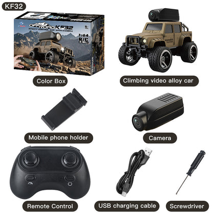 KF32 1:64 full-scale alloy remote-controlled car with camera