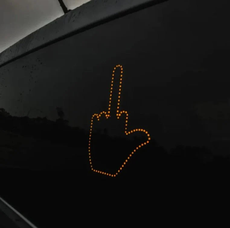 Funny LED Illuminated Gesture Hand Lamp with Remote