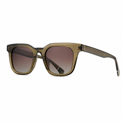 SA2601038 Bold Acetate Square Sunglasses – TAC Polarized UV400 Protection