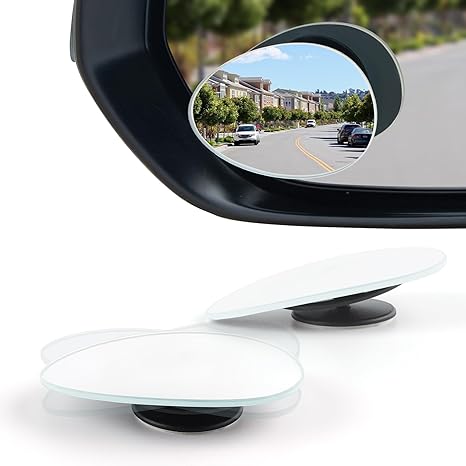 2-Pack Blind Spot Rearview Mirrors – Frameless HD Glass