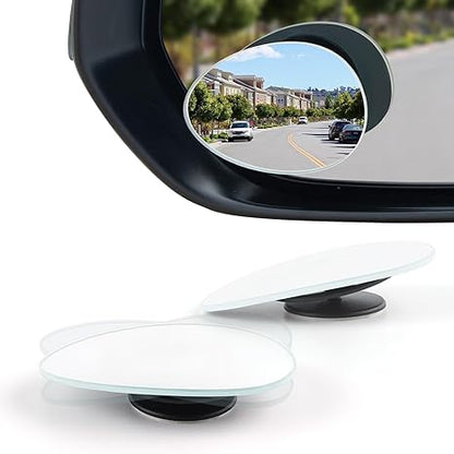2-Pack Blind Spot Rearview Mirrors – Frameless HD Glass