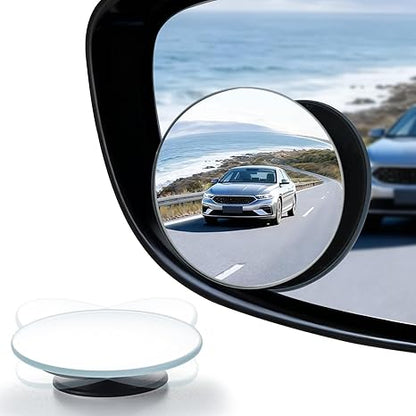 2-Pack Blind Spot Rearview Mirrors – Frameless HD Glass