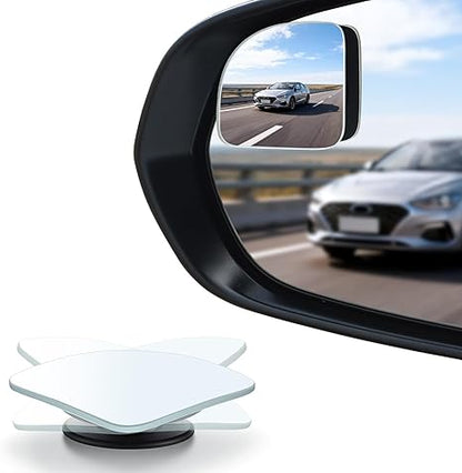 2-Pack Blind Spot Rearview Mirrors – Frameless HD Glass