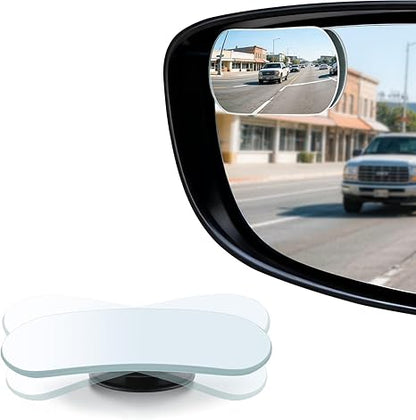2-Pack Blind Spot Rearview Mirrors – Frameless HD Glass