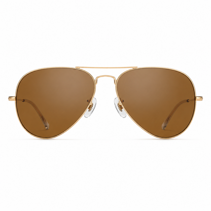 GC001 Classic Teardrop Aviator Sunglasses – Mineral Glass Lenses UV400 Protection