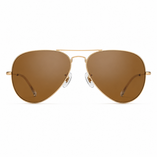 GC001 Classic Teardrop Aviator Sunglasses – Mineral Glass Lenses UV400 Protection