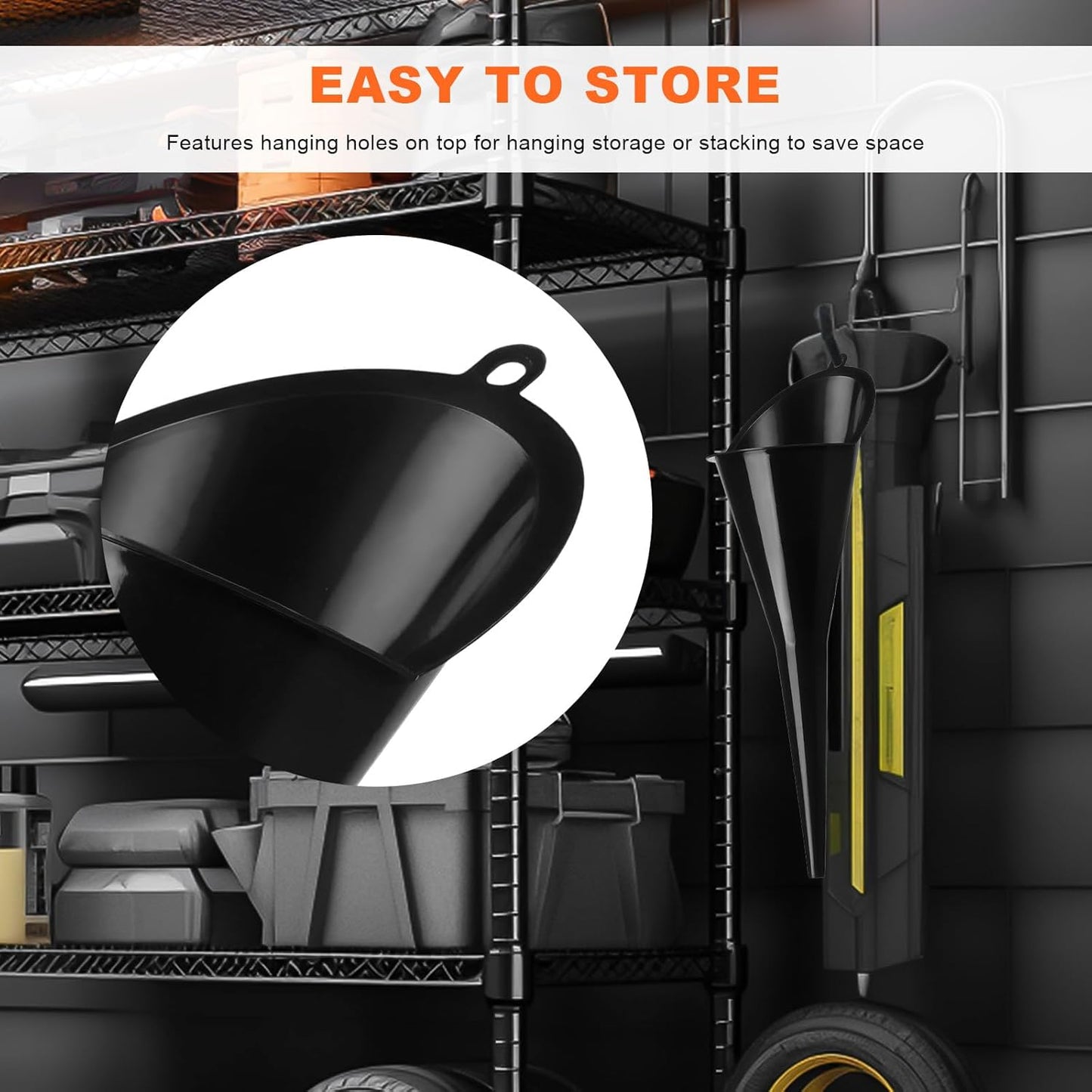 2 PCS Car Oil Funnel