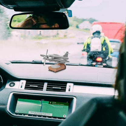 Solar-Powered Rotating Helicopter Car Diffuser