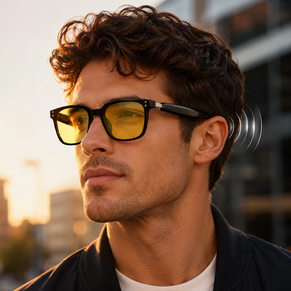 Smart Audio Glasses with Magnetic Clip-On Lenses-VA30