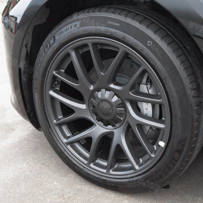 EVCORE Tesla Model 3 Highland Wheel Center Hub Caps 18 Inch Überturbine Wheel Center Caps Kit 4PCS