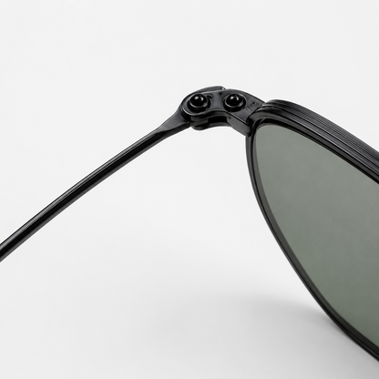 GC005 Square Aviator Sunglasses – Mineral Glass Lenses UV400 Protection