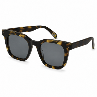 SA2601038 Bold Acetate Square Sunglasses – TAC Polarized UV400 Protection