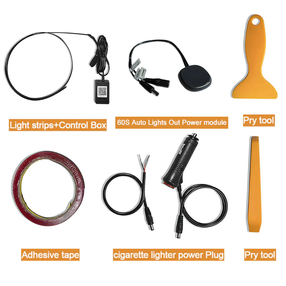 EVCORE Model 3 Y Dashboard Streamer Ambient Light Interior LED Lights Center Console