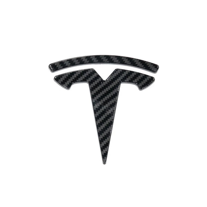 EVCORE Model 3 Y Steering Wheel Front/Rear Trunk Logo ABS Cover Sticker 3pcs