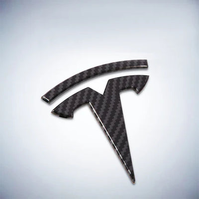 EVCORE Model 3 Y Steering Wheel Front/Rear Trunk Logo ABS Cover Sticker 3pcs