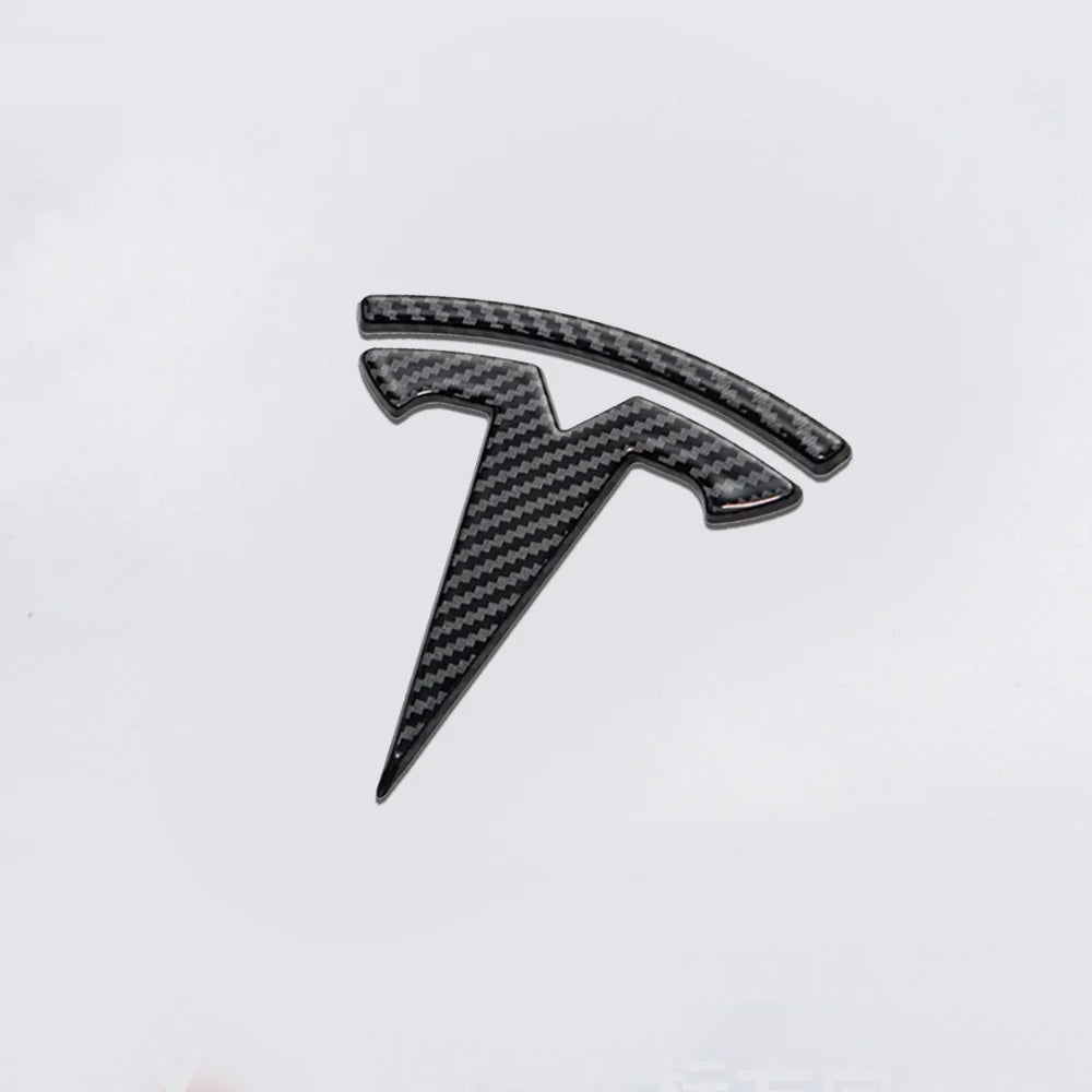 EVCORE Model 3 Y Steering Wheel Front/Rear Trunk Logo ABS Cover Sticker 3pcs