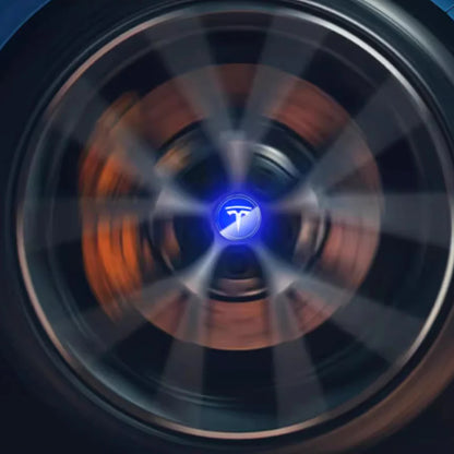 EVCORE Tesla Logo Model 3/Y LED Logo Center Caps Wheel Hub Caps Cover 4PCS