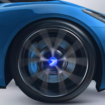 EVCORE Tesla Logo Model 3/Y LED Logo Center Caps Wheel Hub Caps Cover 4PCS