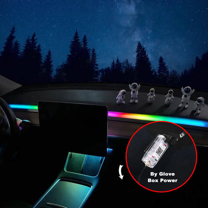 EVCORE Model 3 Y Dashboard Streamer Ambient Light Interior LED Lights Center Console