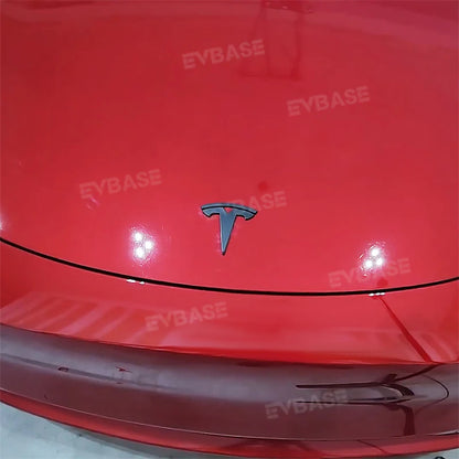 EVCORE Model 3 Y Steering Wheel Front/Rear Trunk Logo ABS Cover Sticker 3pcs