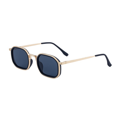 Retro Square Sunglasses – Spring Hinge UV Protection
