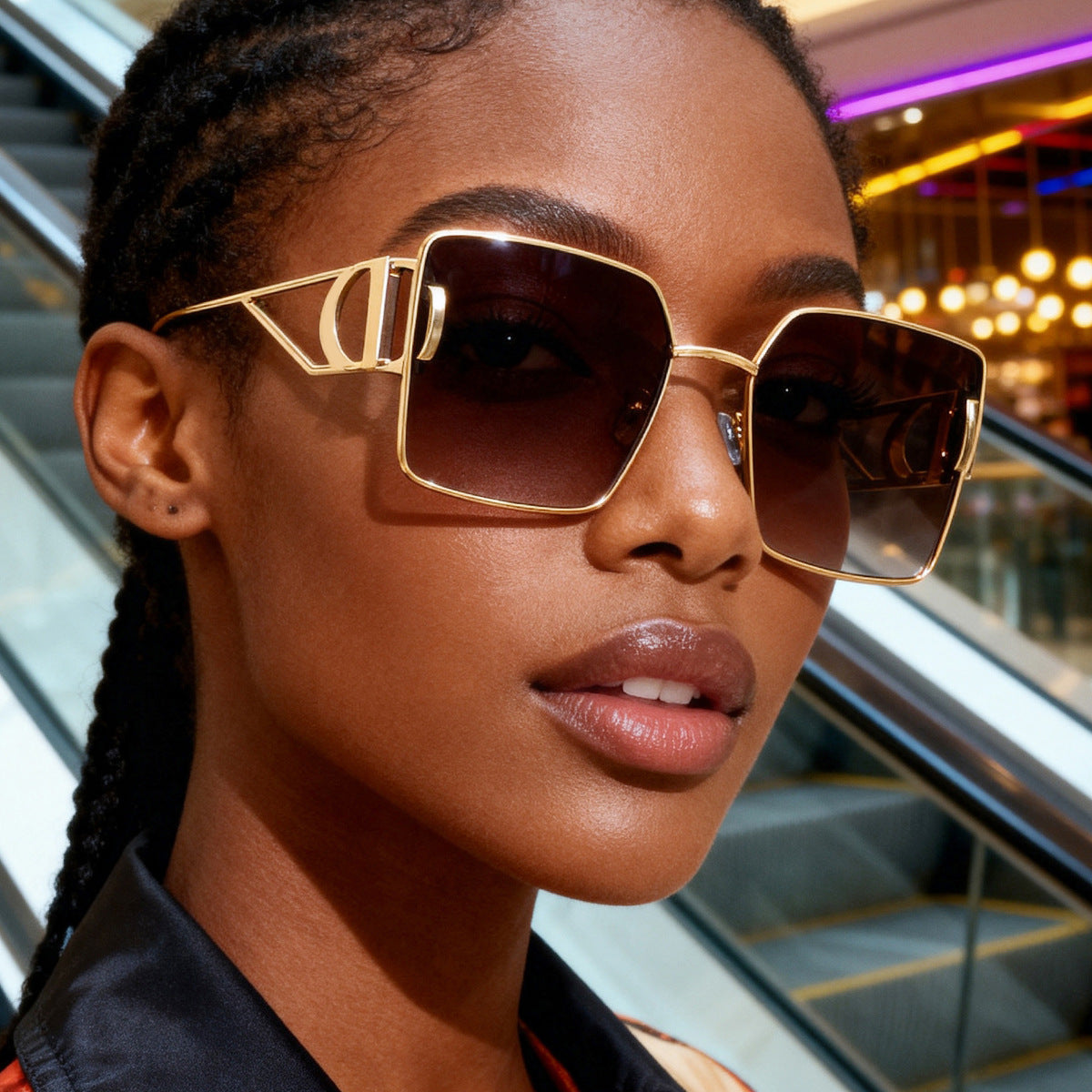 Retro Square Sunglasses – UV Protection Fashion Shades