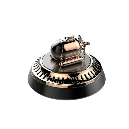 Solar-Powered Rotating Car Air Freshener Ornament