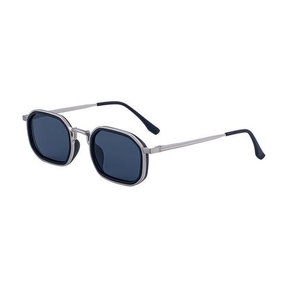 Retro Square Sunglasses – Spring Hinge UV Protection