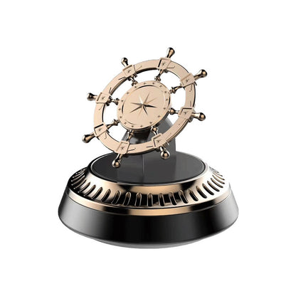 Solar-Powered Rotating Car Air Freshener Ornament