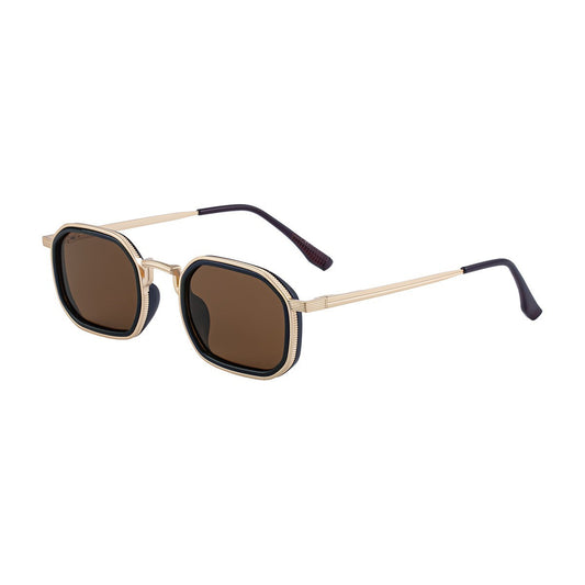 Retro Square Sunglasses – Spring Hinge UV Protection