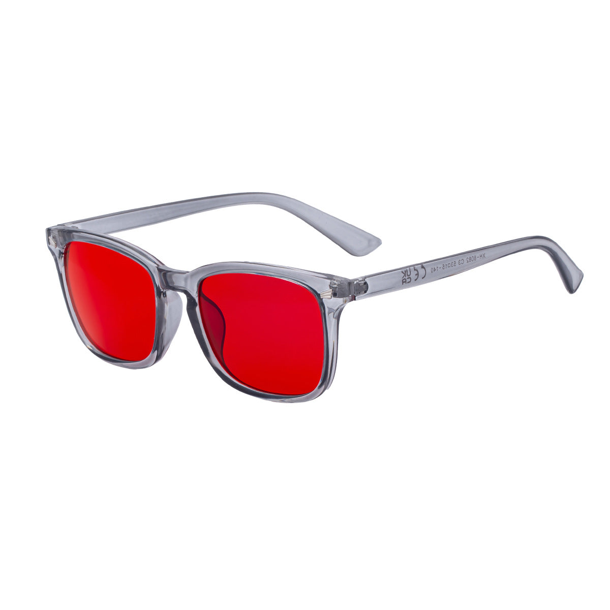 Square Blue Light Blocking Glasses – Red Lens UV Protection