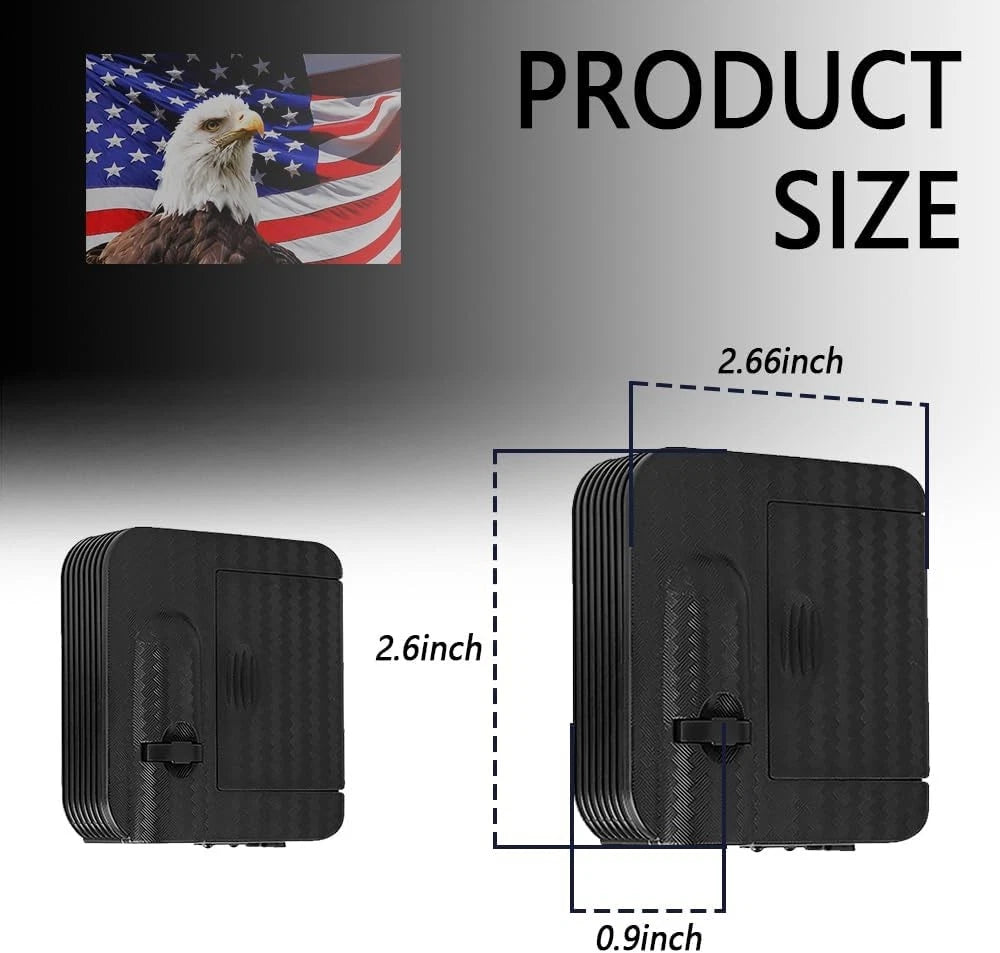 2PCS Car Door Lights Logo Projector, Color: Eagle Flag